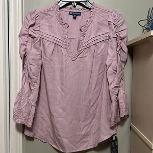 NEW Democracy lavender Top
